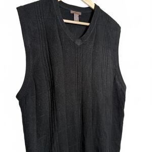 Dockers‎ Black V-Neck Knit Sweater Vest XXL